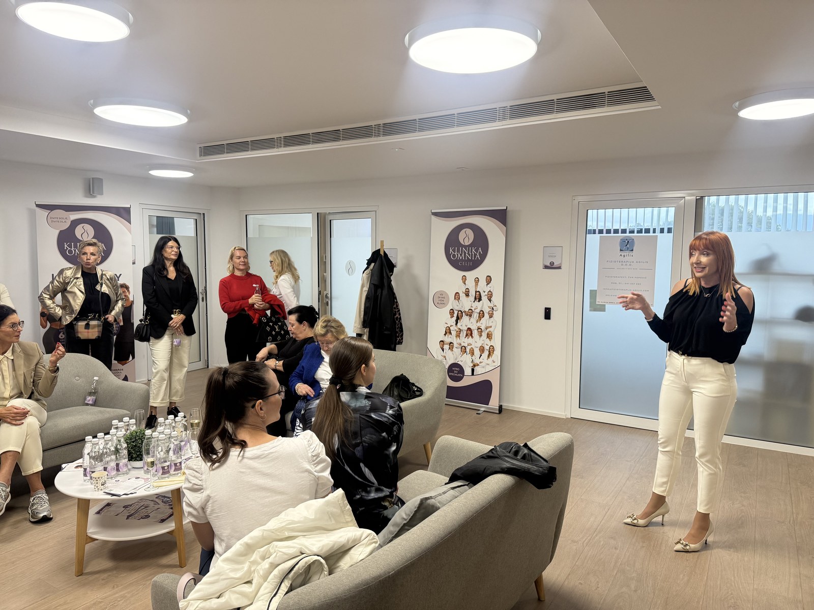 Sprejem članic SBC ONA na Kliniki Omnia v Celju