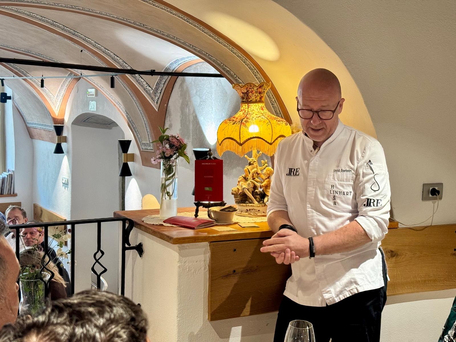Chef Uroš Štefelin v Hiši Linhart