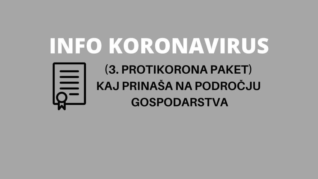 INFO KORONAVIRUS: (tretji protikoronski paket) Pomoč turizmu in gostinstvu: kdo je upravičen in pod kakšnimi pogoji