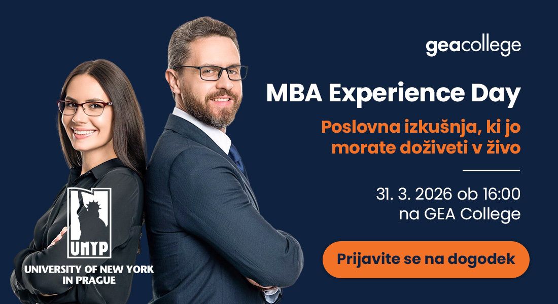 Gea College vas vabi na MBA Experience Day