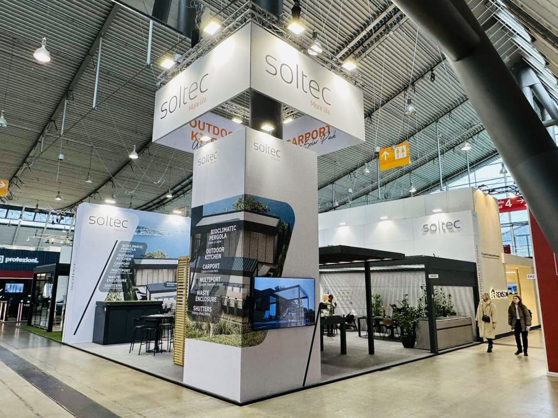 Soltec predstavlja celoten program za zunanje prostore na sejmu v Stuttgartu