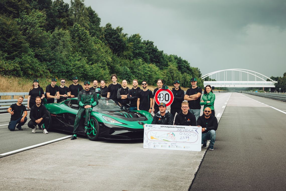 Dewesoft izmeril nov svetovni rekord Rimac Nevere R