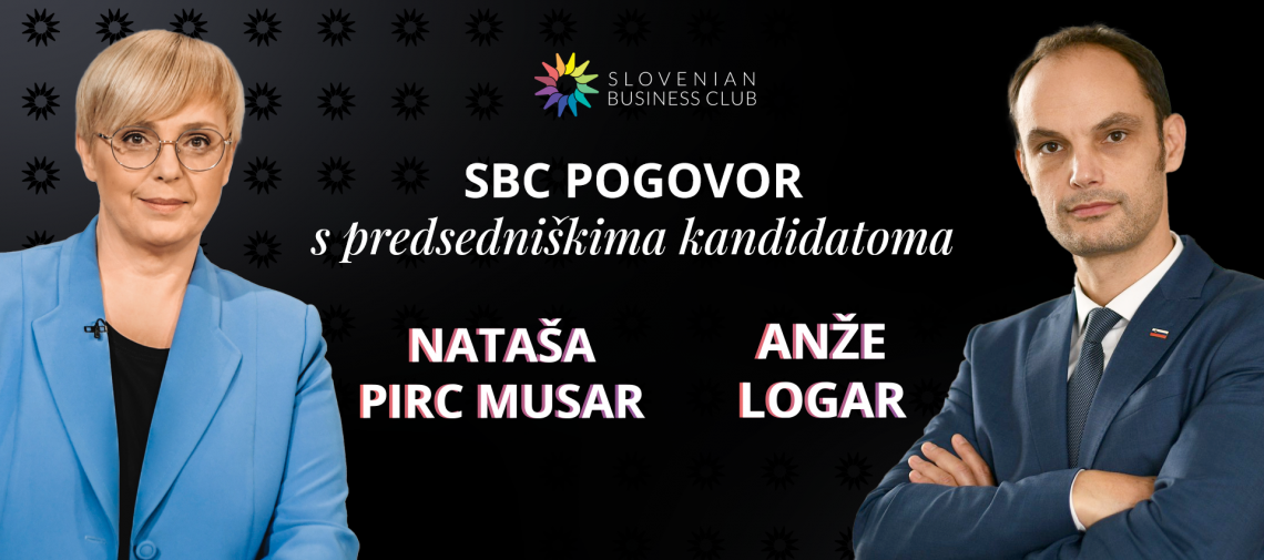 SBC Pogovor s predsedniškima kandidatoma:  Anže Logar - Nataša Pirc Musar