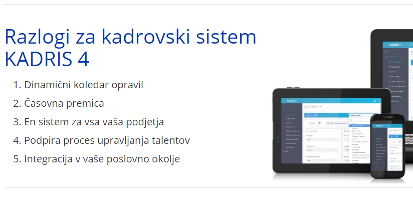 1 brezplačna ura strokovne podpore v informacijskem sistemu KADRIS4 (Četrta pot)