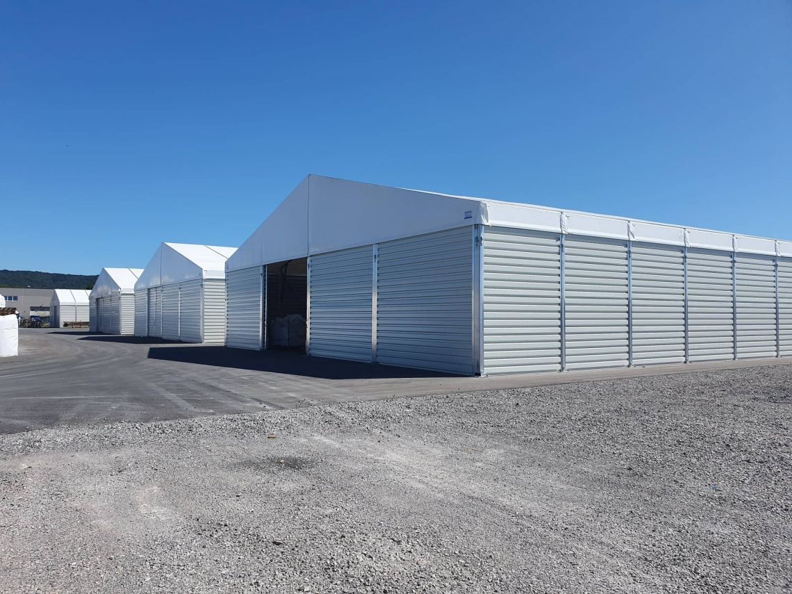 5% popusta za aluminijaste skladiščne šotore in hale (Petre šotori – hale d.o.o.)