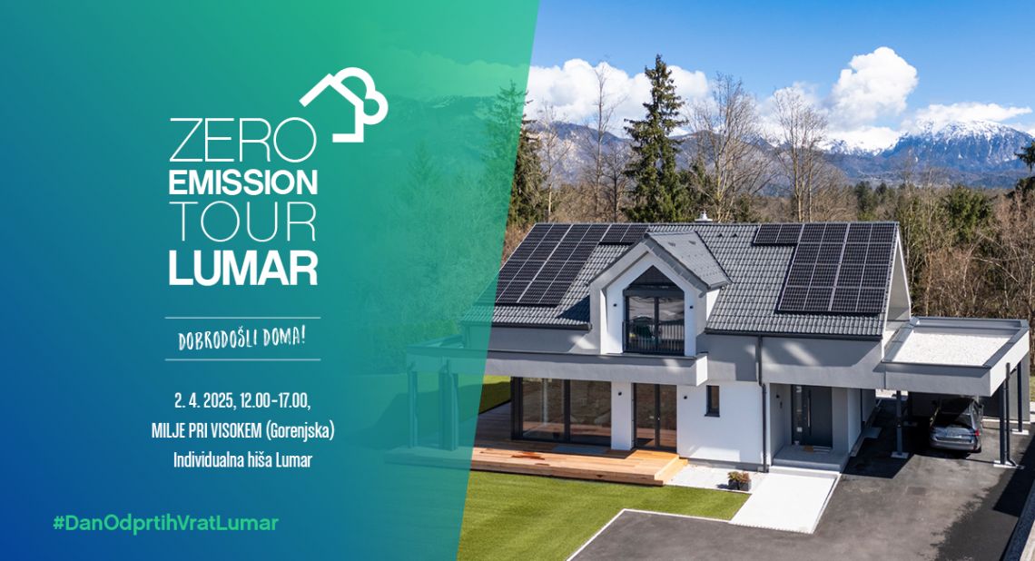 Lumar Zero Emission Tour: premierno na ogled individualna hiša Lumar