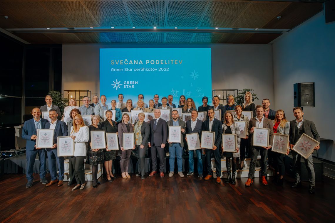 Lumar že drugič prejemnik certifikata Green Star