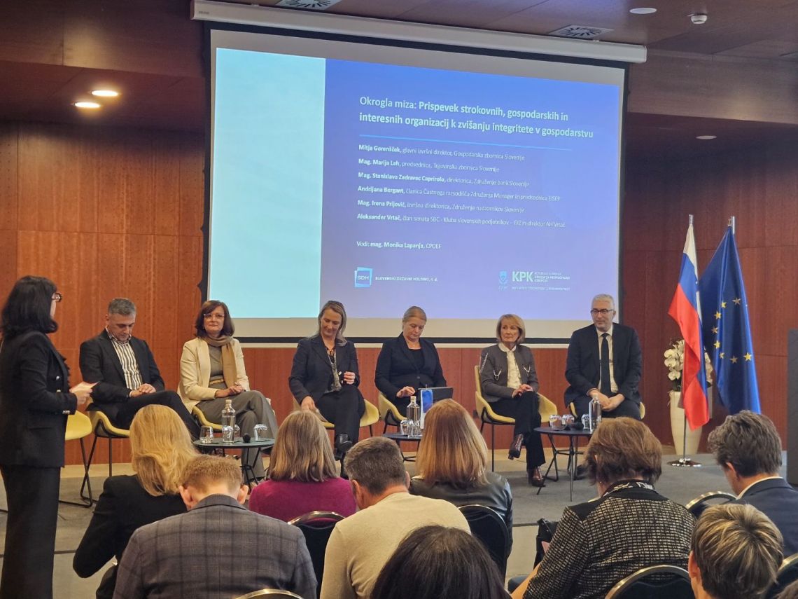 Integriteta je osnova za trajnostni gospodarski razvoj