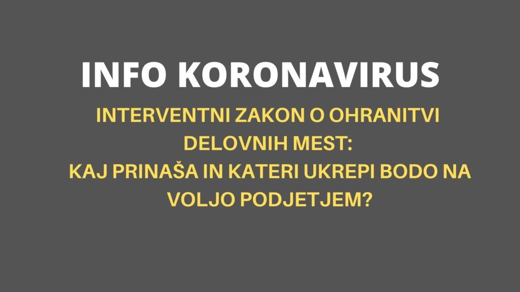 INFO KORONAVIRUS: (interventni zakon) Kako do nadomestila plače za delavce, ki zaradi koronavirusa ostajajo doma