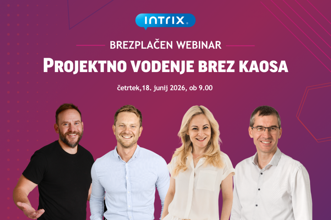 Brezplačni webinar Projektno vodenje brez kaosa: kako uskladiti ljudi, prioritete in projekte