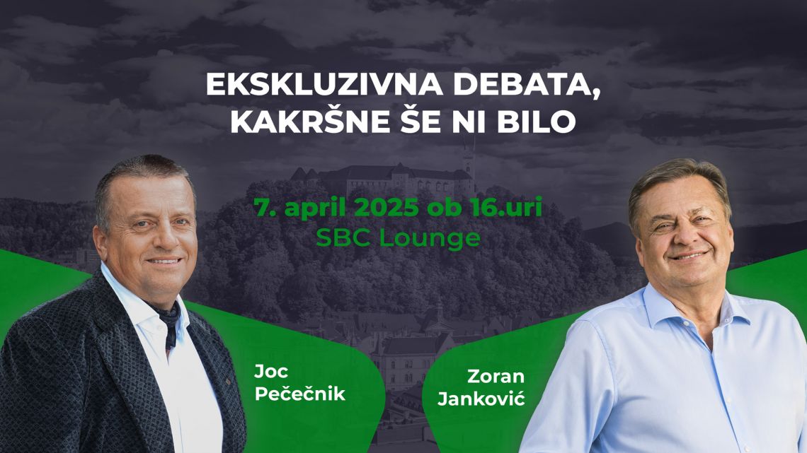 Zoran Janković in Joc Pečečnik: ekskluzivna debata, kakršne še ni bilo