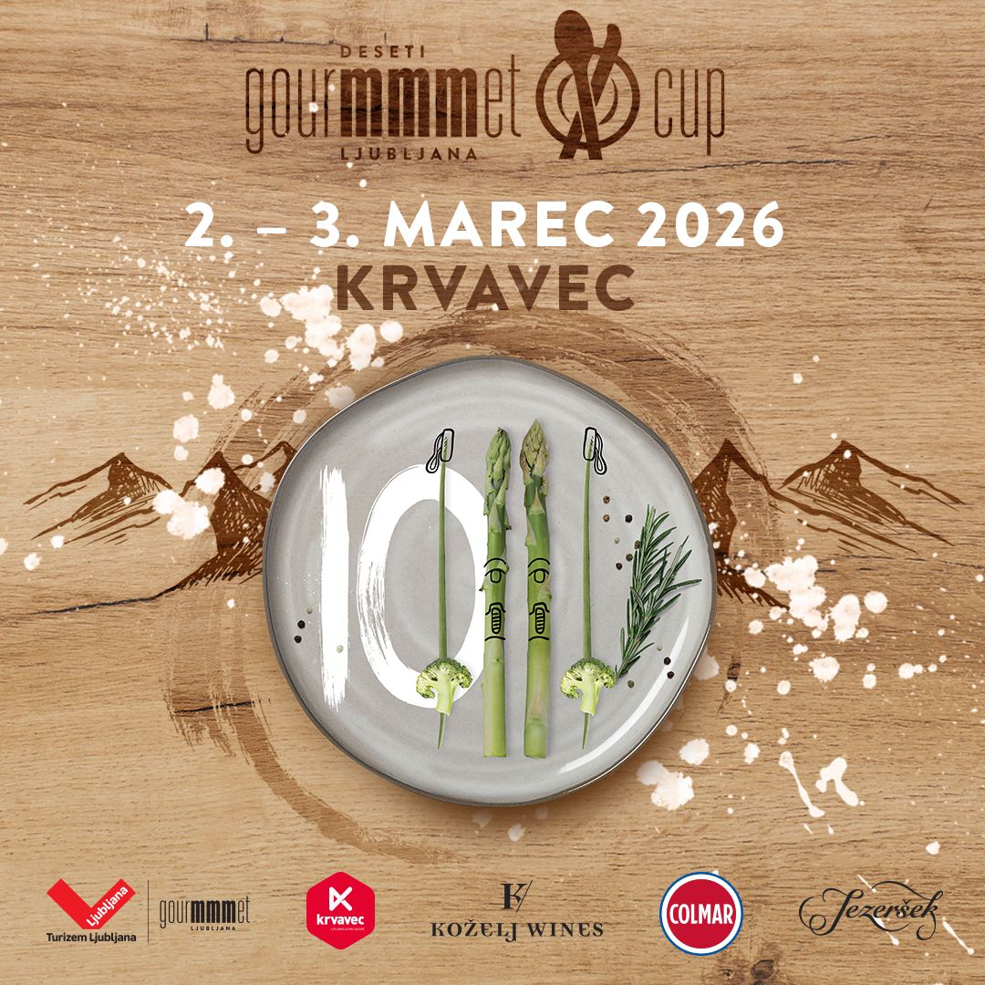 Gourmet Cup Ljubljana 2026:  jubilejna 10. izvedba v znamenju belih strmin, vrhunske kulinarike ter chefov in mladih talentov